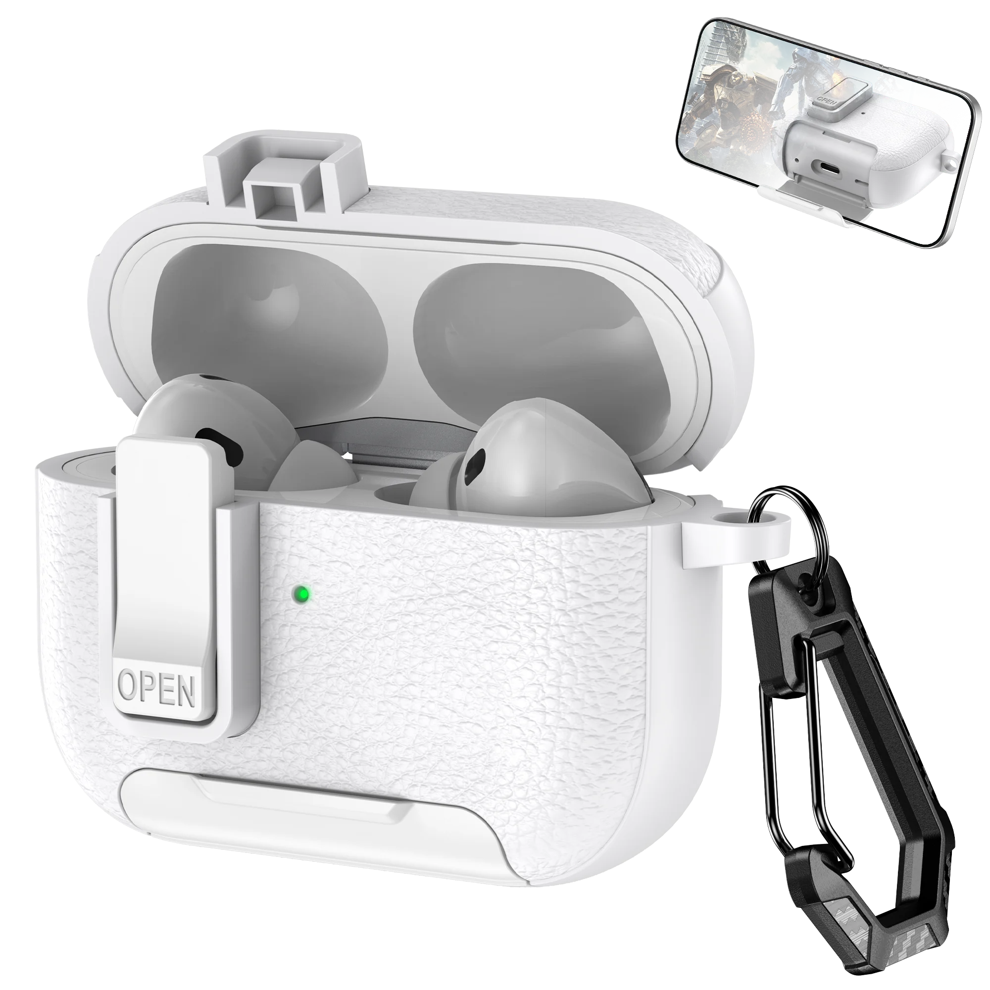 AirPods Case with Phone Hook & Holder