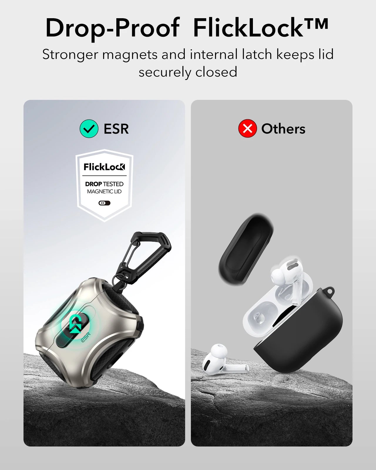 ESR for AirPods 4 Case Compatible with AirPods 4th Generation Case (2024) Powerful Drop Protection Earphone Cover