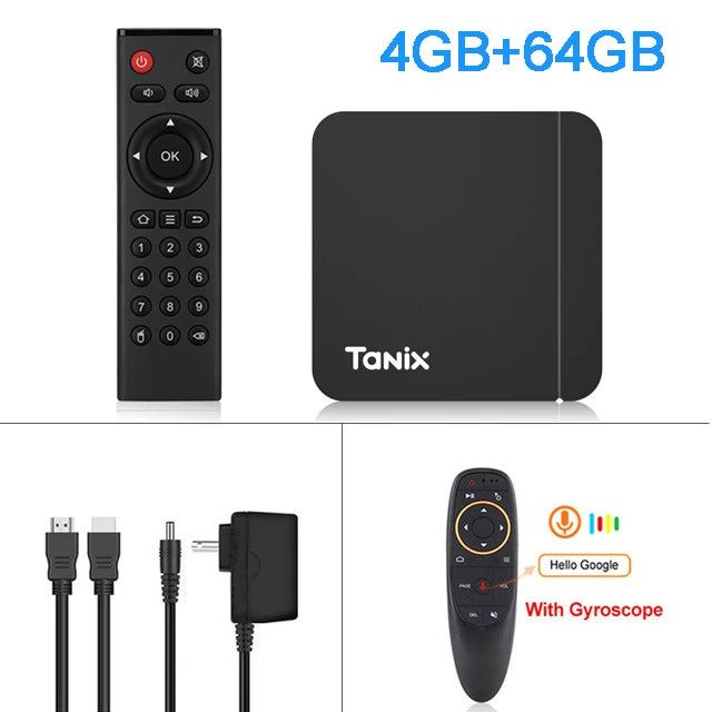 Original Tanix W2 Android 11 TV Box Amlogic S905W2 2G/16G AV1 BT TVBOX 2.4G&5G Dual Wifi 4K HD Set Top Box 4G/64G Media Player