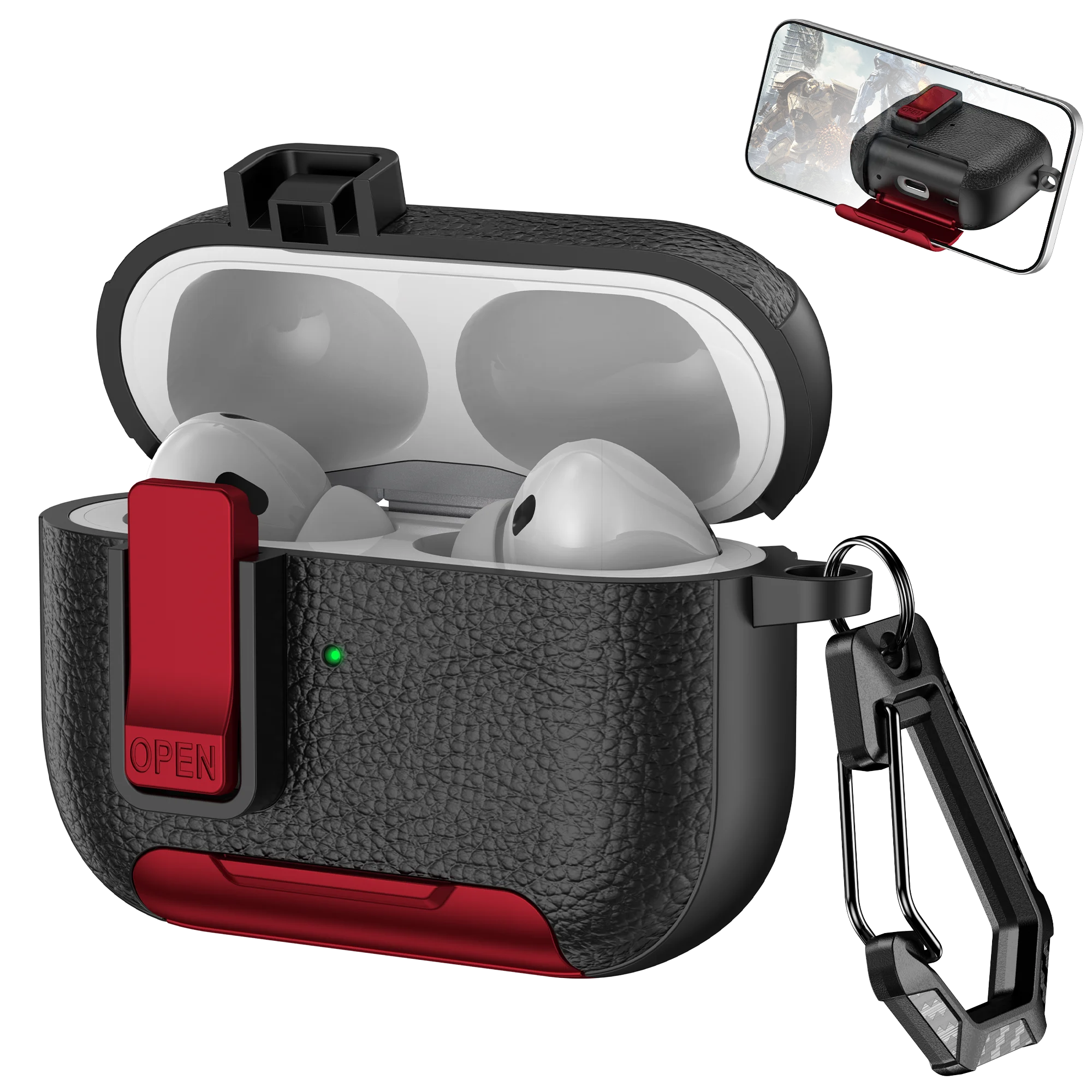 AirPods Case with Phone Hook & Holder