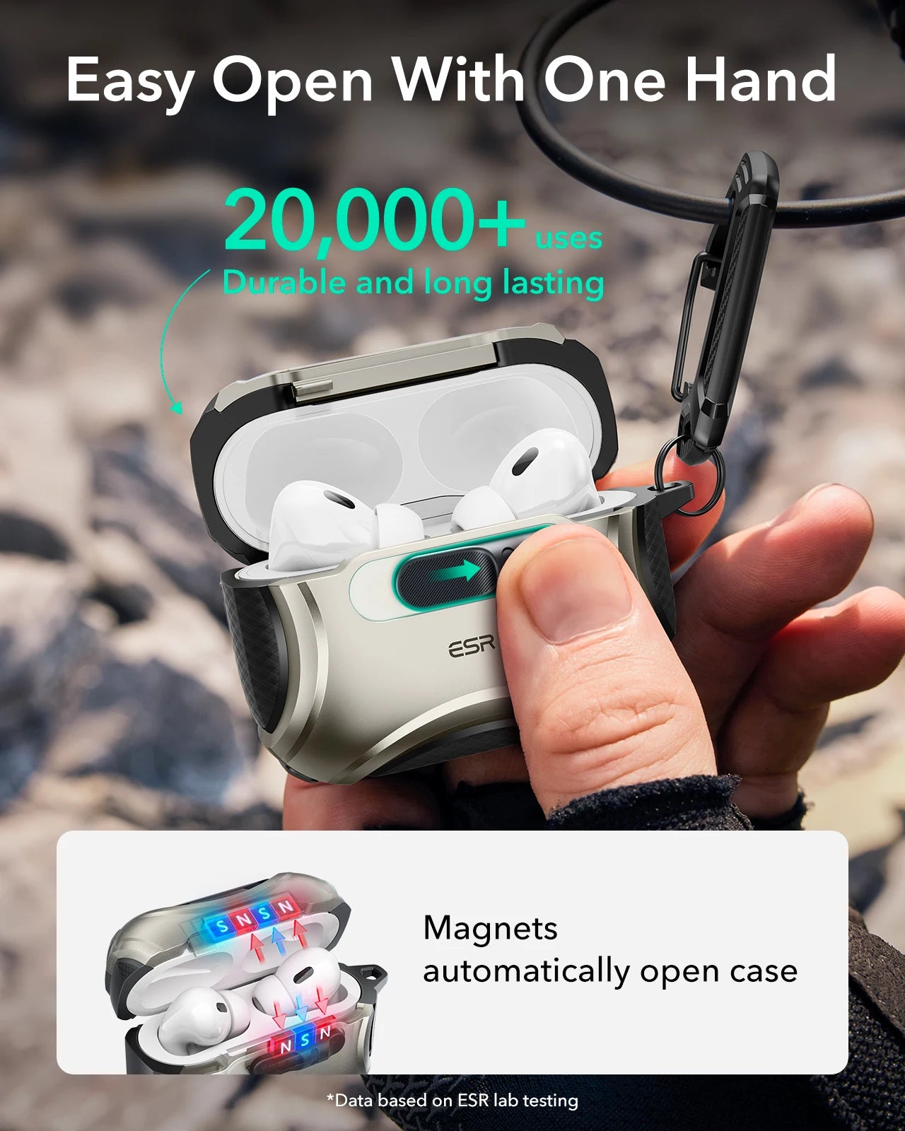 ESR for AirPods 4 Case Compatible with AirPods 4th Generation Case (2024) Powerful Drop Protection Earphone Cover