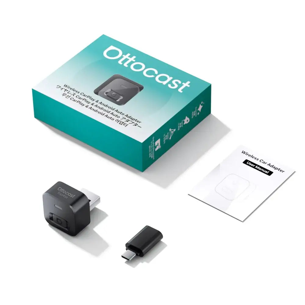 Ottocast Mini Dot 2-in-1 CarPlay & Android Auto Adapter wireless device