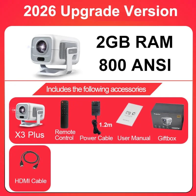 DITONG 4K Projector Android Native 1080P 600ANSI Portable Auto Focus Video Home Cinema Outdoor HD LED Projetor