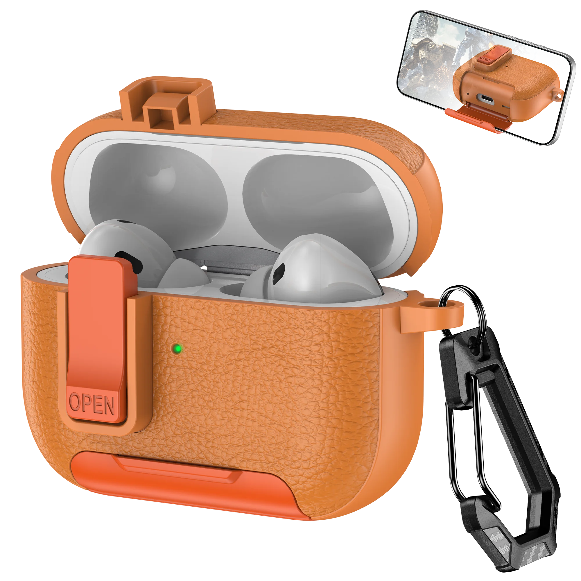AirPods Case with Phone Hook & Holder