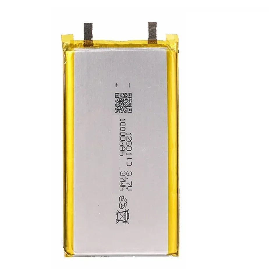 1260110 Battery 3.7V 10000mAh Lithium Polymer Batteries Lipo Li-Po Rechargeable Cells for Power Bank Laptop Camping Lights Diy