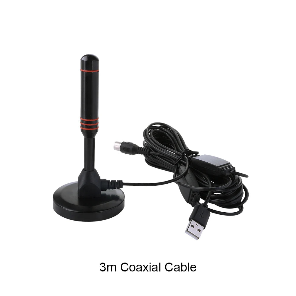 4K/1080P HD Digital TV Antenna 300cm Coax Cable Digital Receiving Antenna With Signal Amplifier DVB-T DAB Indoor Outdoor Antenna