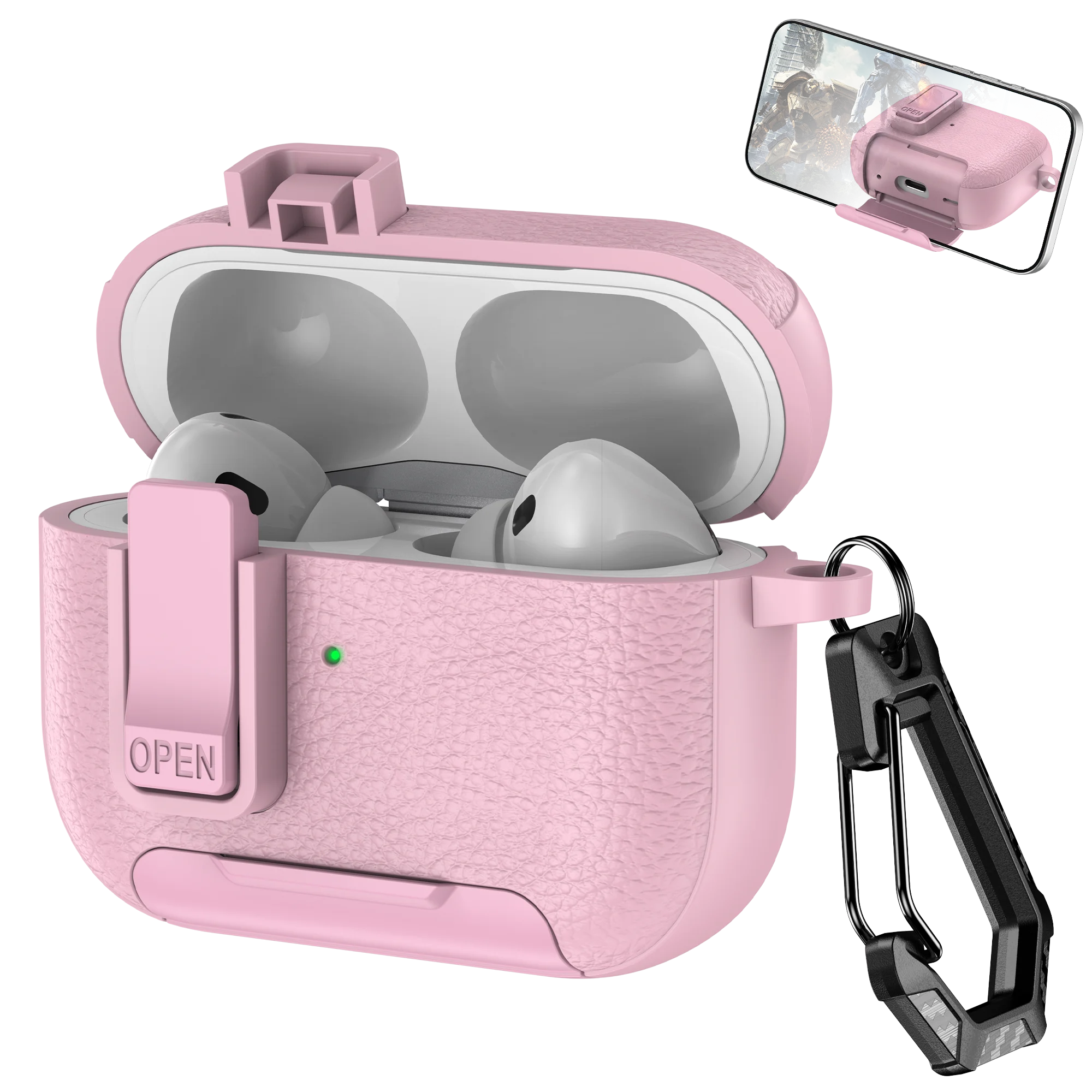AirPods Case with Phone Hook & Holder