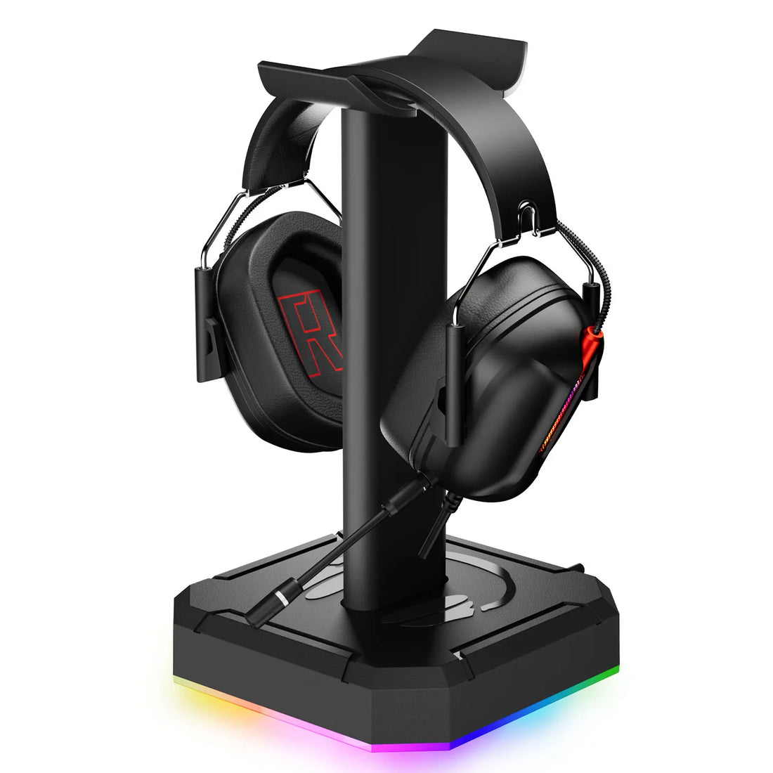 Detachable Headphone Stand RGB Backlight Gaming Headset Display Holder Rack Vertical Bracket Hanger For PUBG Computer Gamer