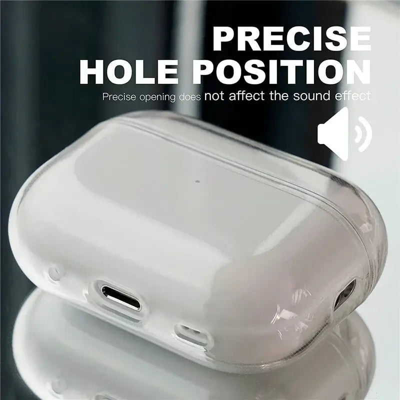 Clear TPU AirPods Case with Lanyard