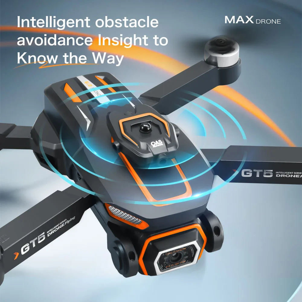 Lenovo GT5 Mini Drone 4K HD dual-lens wide-angle aerial 8K photography 5G WIFI Foldable quadcopter Brushless Obstacle Avoidance