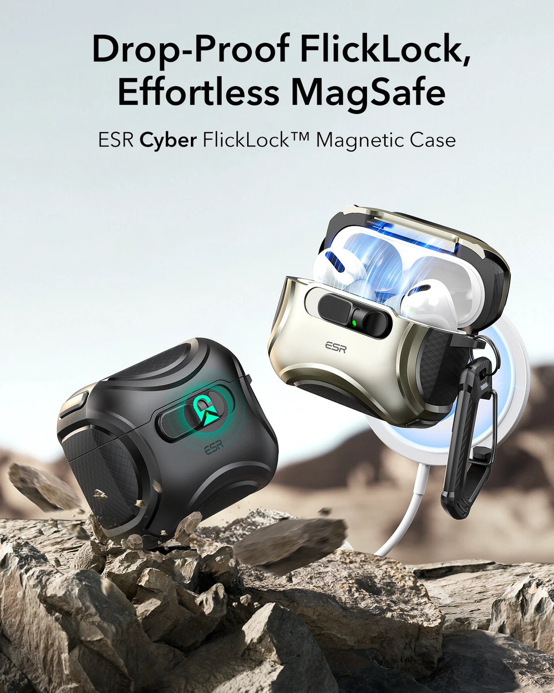 ESR for AirPods 4 Case Compatible with AirPods 4th Generation Case (2024) Powerful Drop Protection Earphone Cover