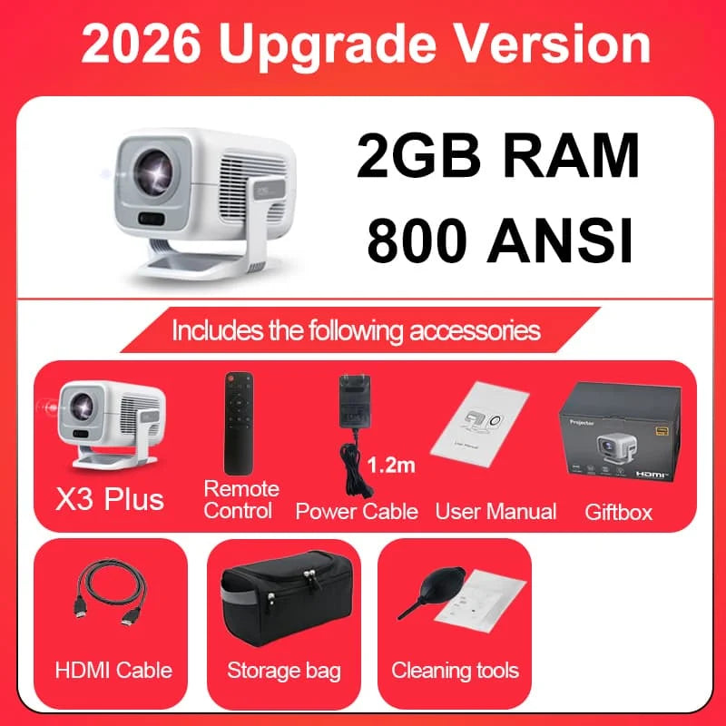 DITONG 4K Projector Android Native 1080P 600ANSI Portable Auto Focus Video Home Cinema Outdoor HD LED Projetor