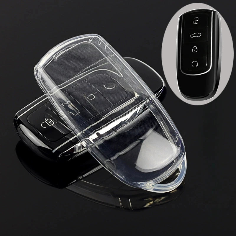 Transparent TPU Car Remote Key Case Cover for Chery Tiggo 8plus Tiggo 8 New 5 Plus 7pro Max Omoda 5 C5 Accessories  Protector