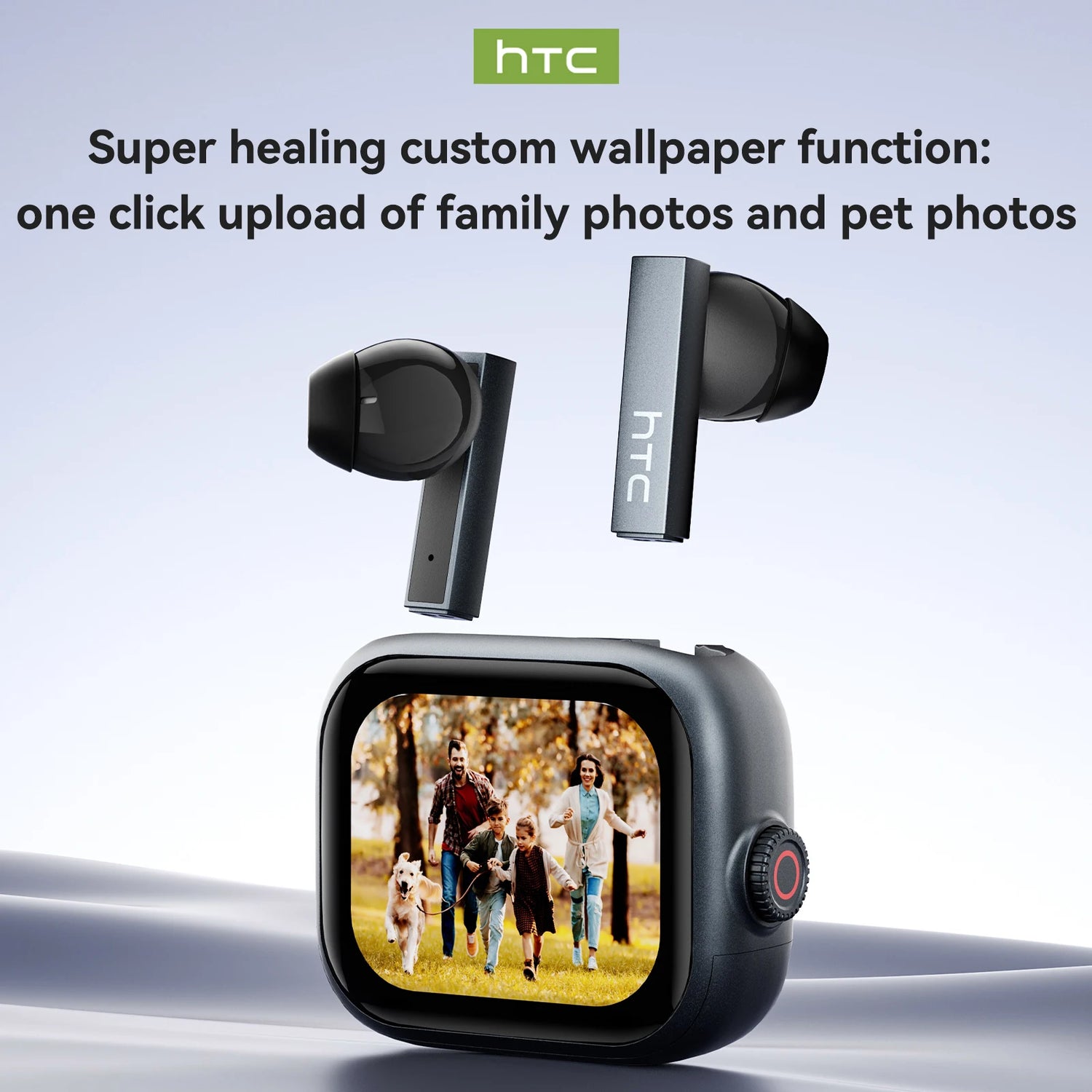 HTC NE40 TWS Wireless Earphones Bluetooth 6.0 ENC Noise Reduction Touch Control Earphones Touch Control Sports Headphones