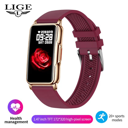 LIGE For Android IOS Xiaomi Smart Watch Women Men Bluetooth Call Music Fitness Sports Bracelet Sleep Monitor Smartwatch Gift