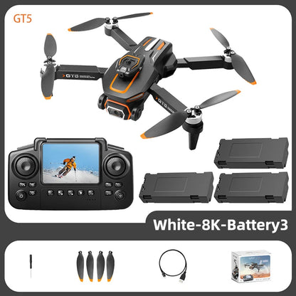 Lenovo GT5 Mini Drone 4K HD dual-lens wide-angle aerial 8K photography 5G WIFI Foldable quadcopter Brushless Obstacle Avoidance