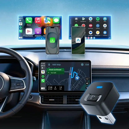 Ottocast Mini Dot 2-in-1 CarPlay &amp; Android Auto Adapter wireless device