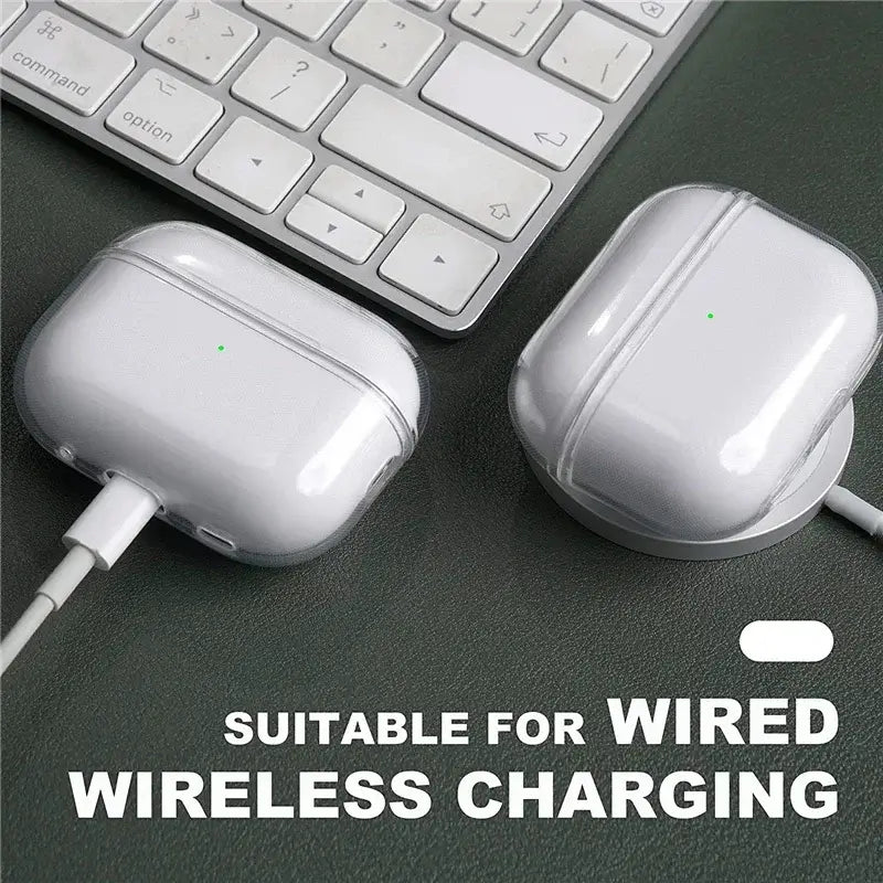 Clear TPU AirPods Case with Lanyard