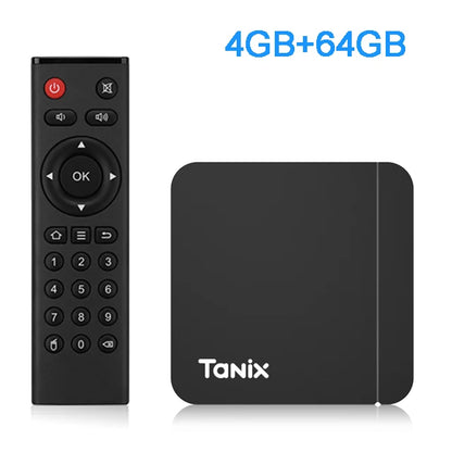 Original Tanix W2 Android 11 TV Box  Amlogic S905W2 2G/16G AV1 BT TVBOX 2.4G&amp;5G Dual Wifi 4K HD Set Top Box 4G/64G Media Player