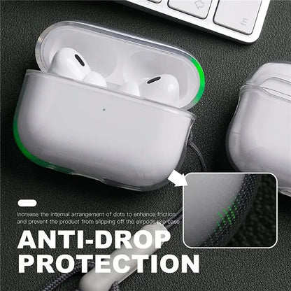 Clear TPU AirPods Case with Lanyard