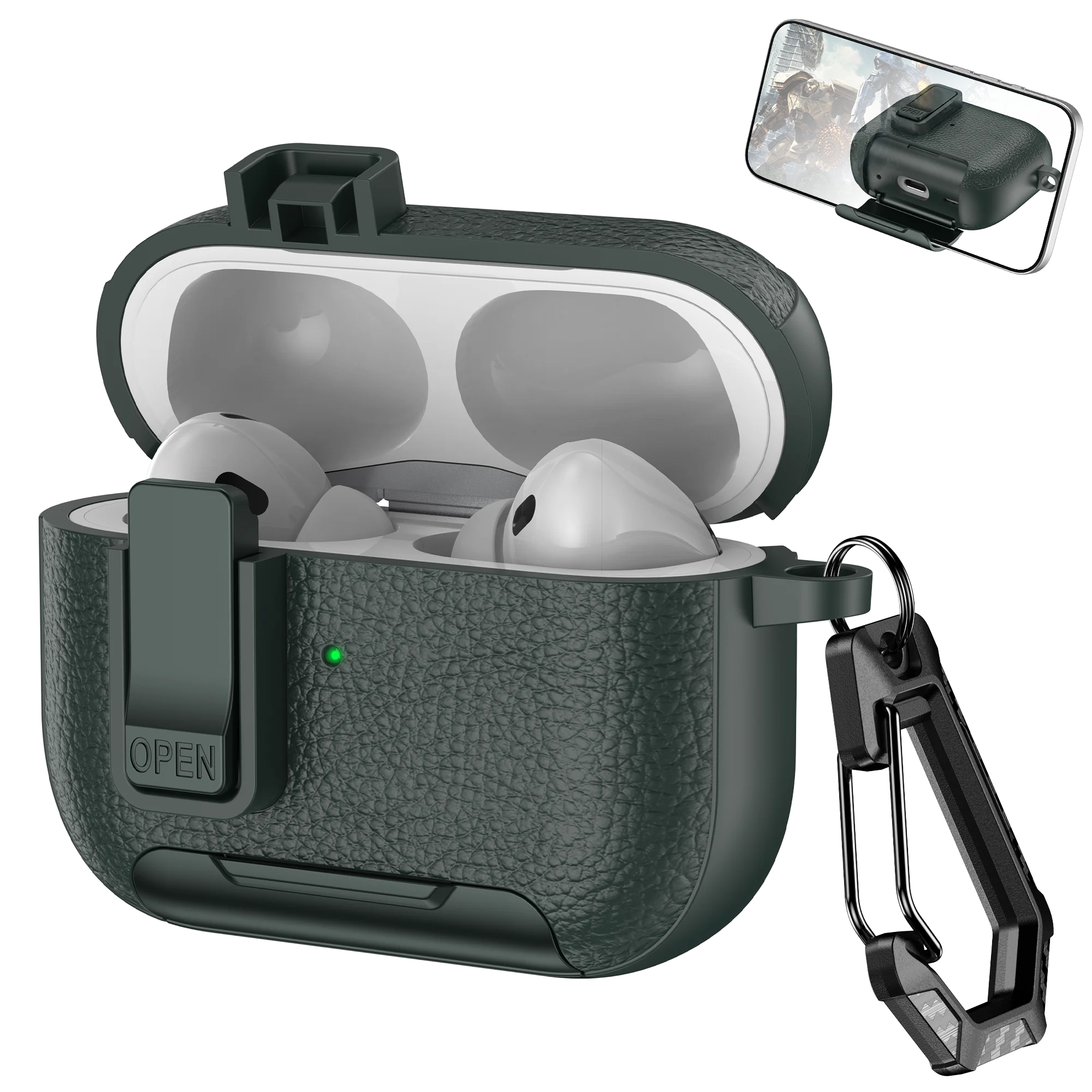 AirPods Case with Phone Hook &amp; Holder