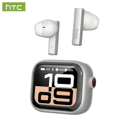 HTC NE40 TWS Wireless Earphones Bluetooth 6.0 ENC Noise Reduction Touch Control Earphones Touch Control Sports Headphones