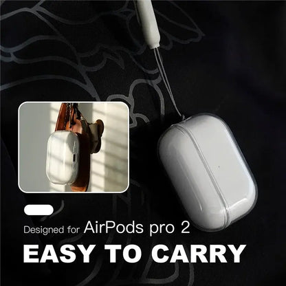 Clear TPU AirPods Case with Lanyard