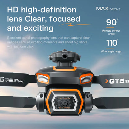 Lenovo GT5 Mini Drone 4K HD dual-lens wide-angle aerial 8K photography 5G WIFI Foldable quadcopter Brushless Obstacle Avoidance