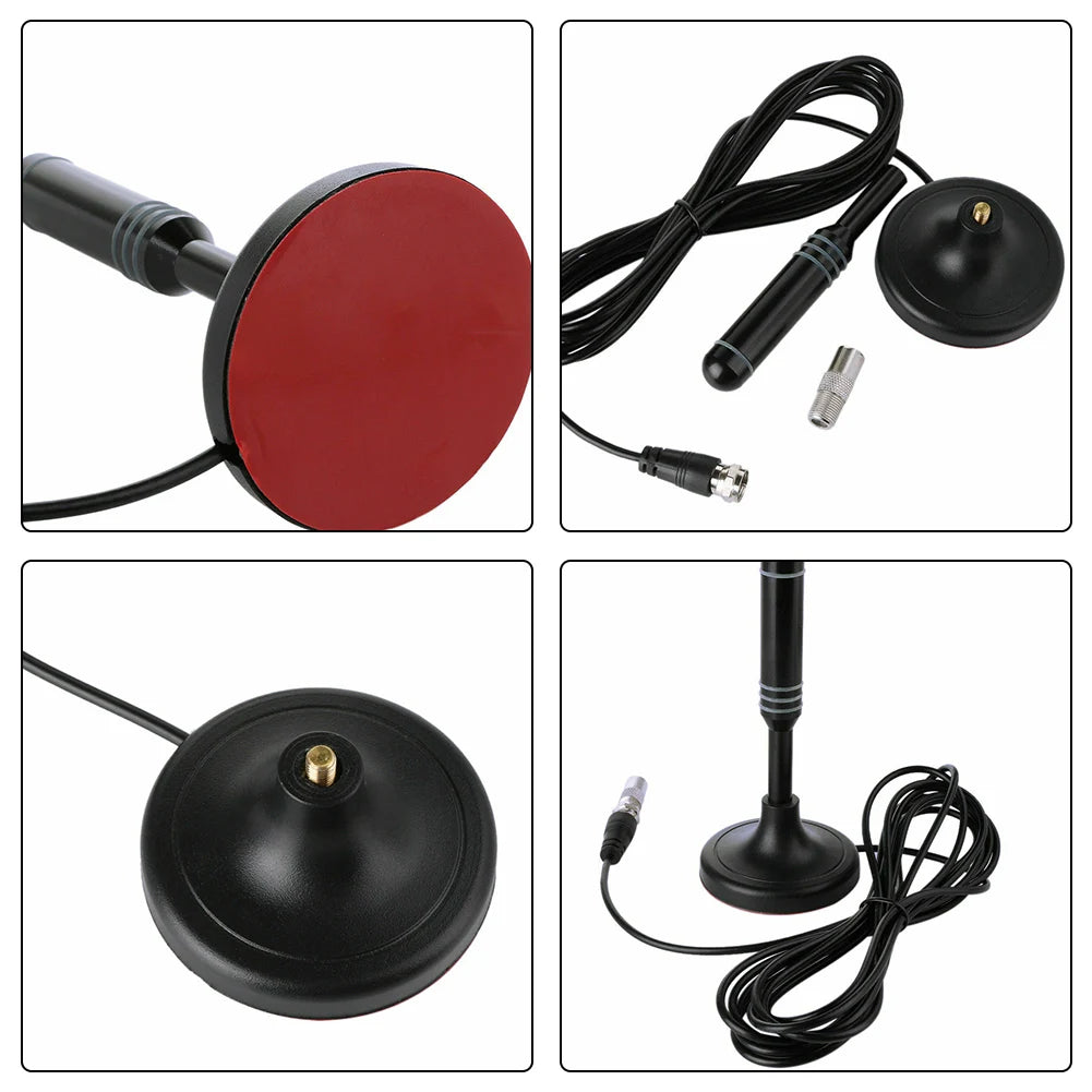 4K/1080P HD Digital TV Antenna 300cm Coax Cable Digital Receiving Antenna With Signal Amplifier DVB-T DAB Indoor Outdoor Antenna