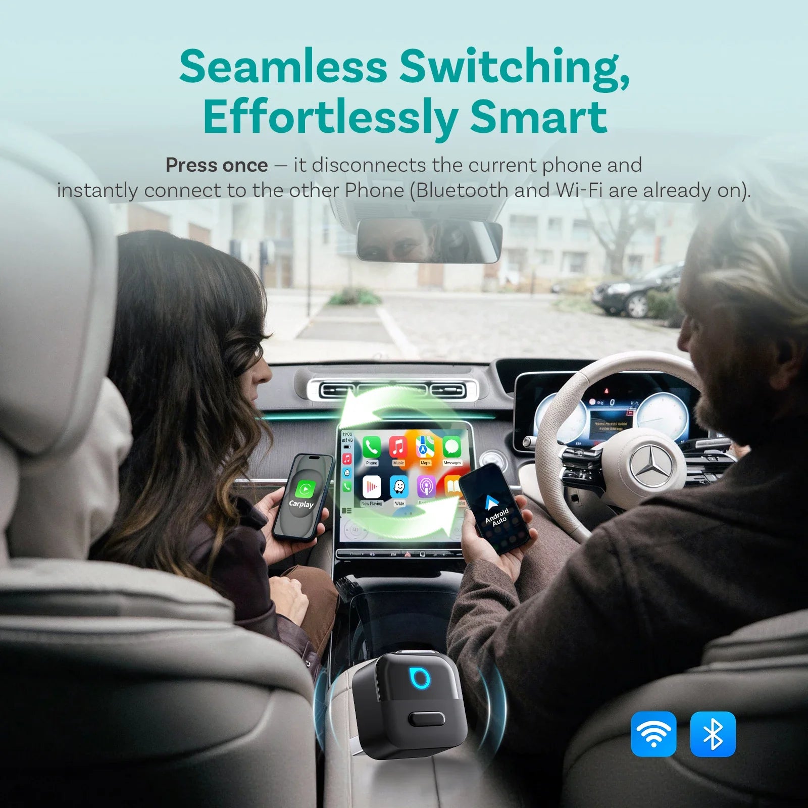 Ottocast Mini Pico 2-in-1 CarPlay Adapter