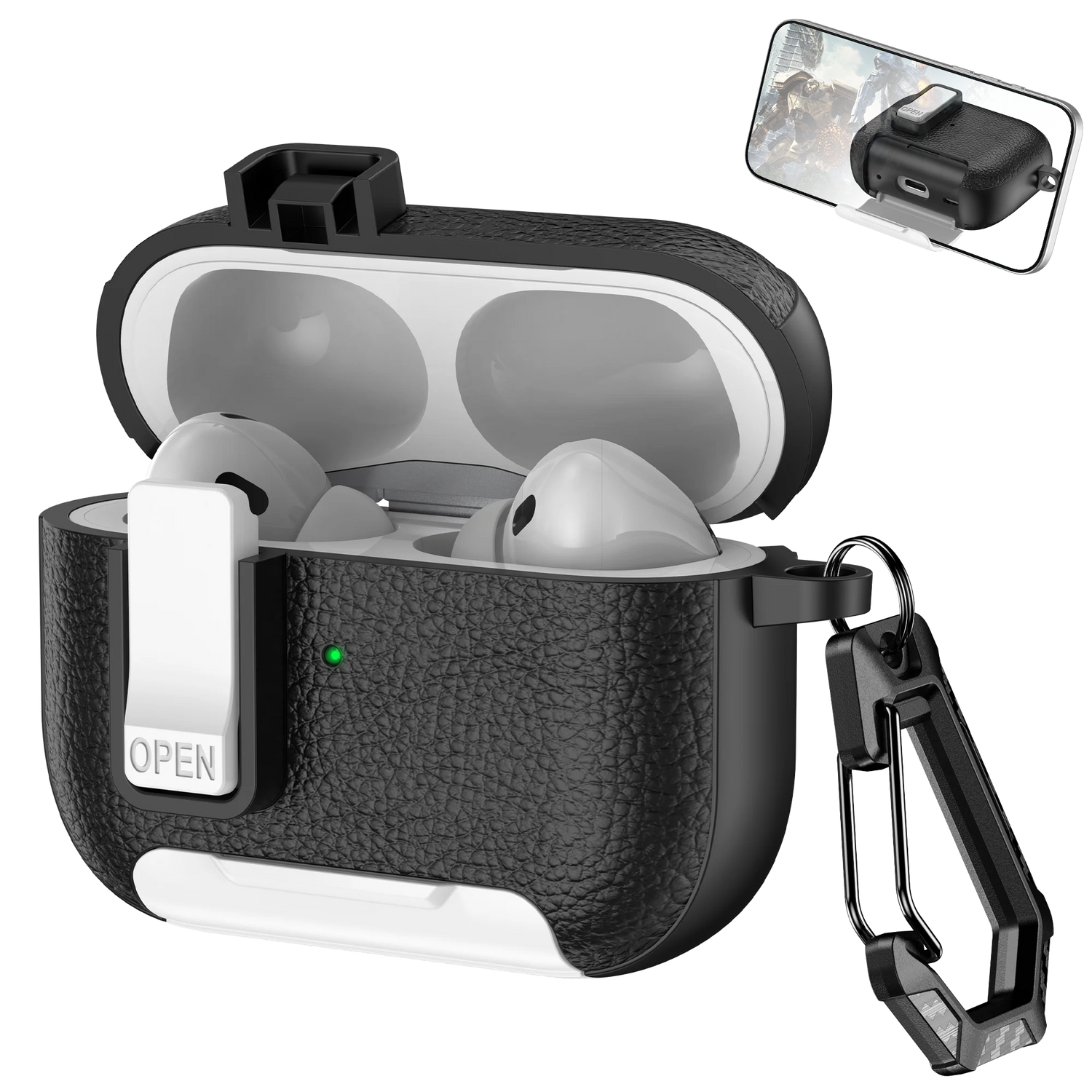 AirPods Case with Phone Hook &amp; Holder