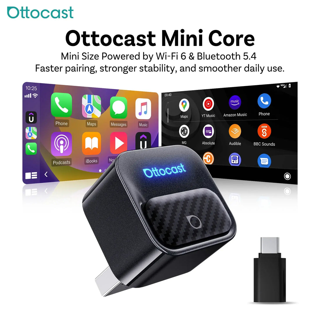 Ottocast Mini Core Wireless CarPlay Adapter