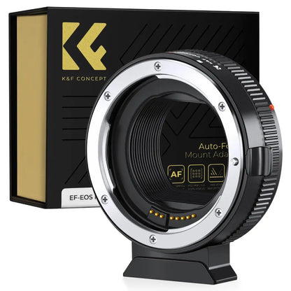 K&amp;F CONCEPT EF to EOS R Adapter Auto Focus Lens Mount Adapter for Canon EF EF-S Lens to Canon EOS R/RF R3 R6 R50 Mount Cameras