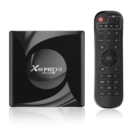 X88 Pro 13 Ultra HD 8K Smart TV Box Android 13.0 RK3528 2GB16GB 4GB 32GB/64GB Wifi6 BT5.0 2.4G&amp;5G Wifi Media Player Set Top Box