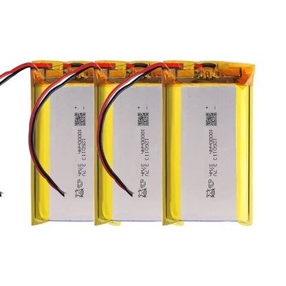1260110 Battery 3.7V 10000mAh Lithium Polymer Batteries Lipo Li-Po Rechargeable Cells for Power Bank Laptop Camping Lights Diy