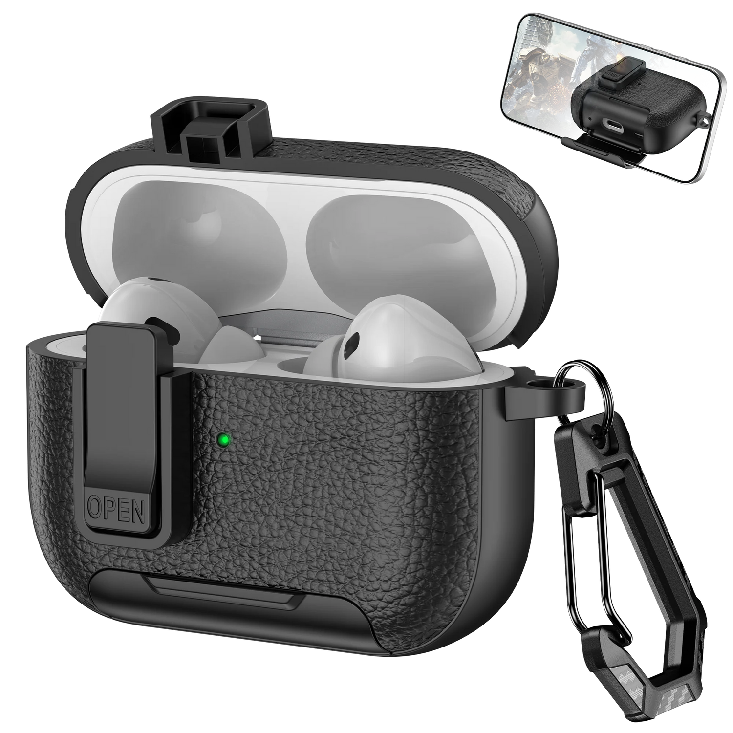 AirPods Case with Phone Hook &amp; Holder