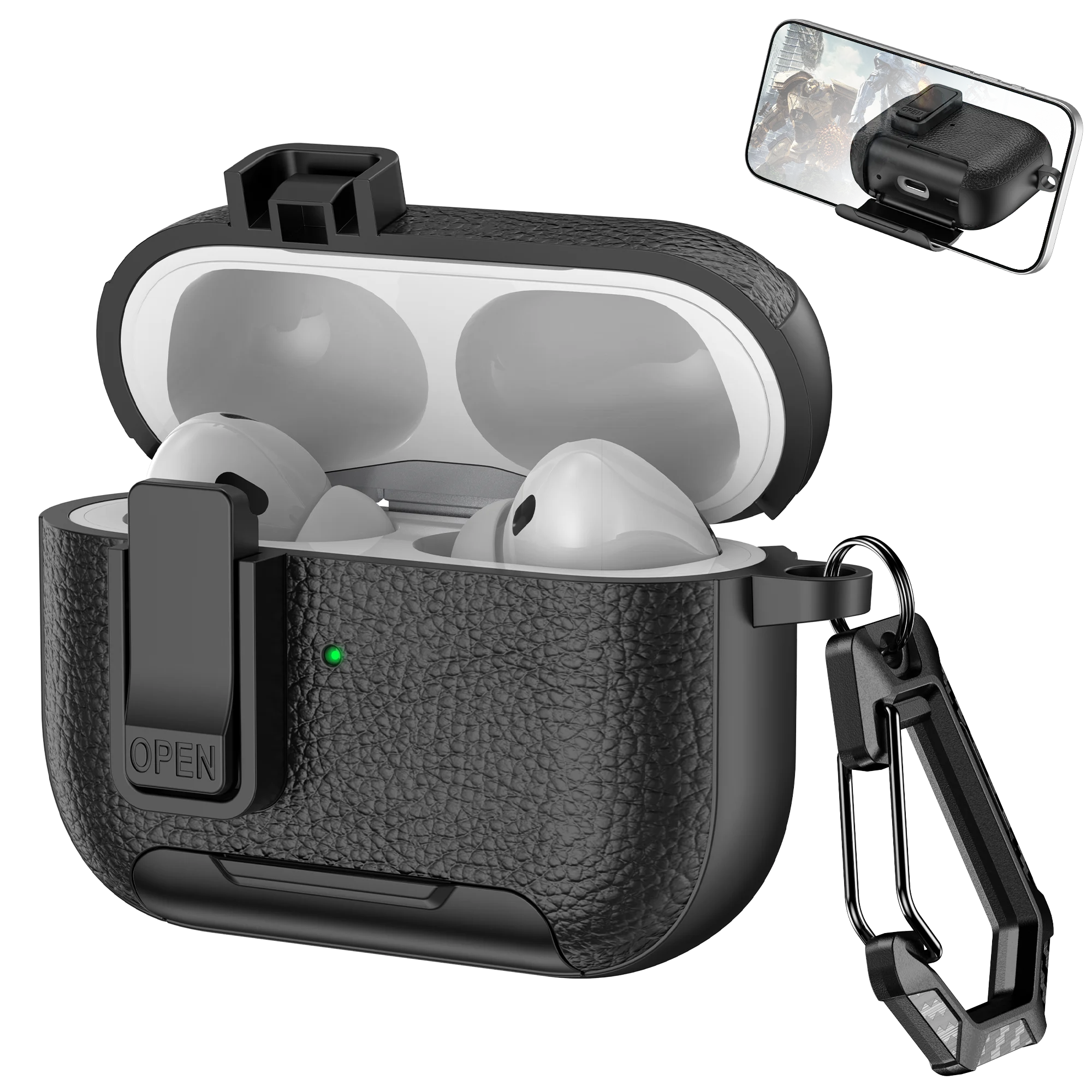 AirPods Case with Phone Hook &amp; Holder